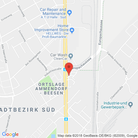 Standort der Autogas Tankstelle: TOTAL Tankstelle in 06132, Halle/Saale