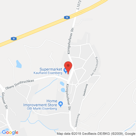 Position der Autogas-Tankstelle: Kaufland Tankstelle in 07607, Eisenberg 