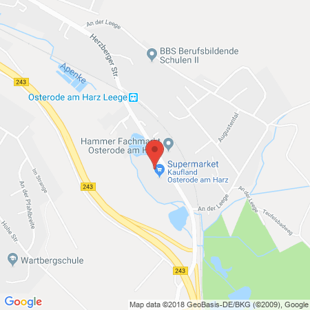 Position der Autogas-Tankstelle: Kaufland Tankstelle in 37520, Osterode