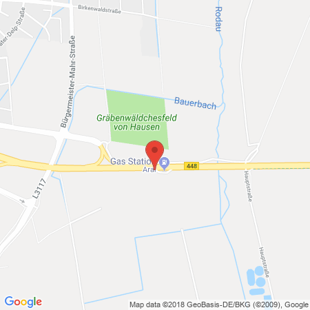 Position der Autogas-Tankstelle: Aral Tankstelle (LPG der Aral AG) in 63110, Rodgau