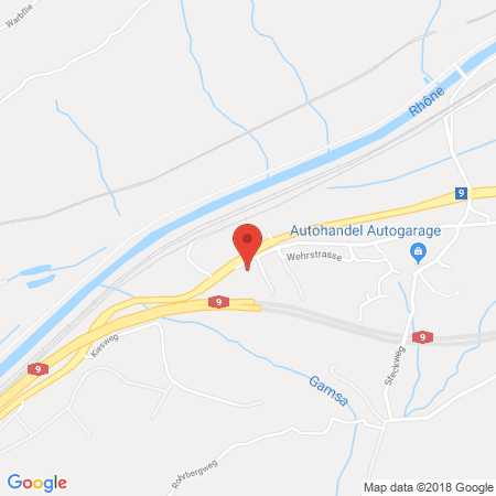 Position der Autogas-Tankstelle: Baumarep AG in 3900, Gamsen