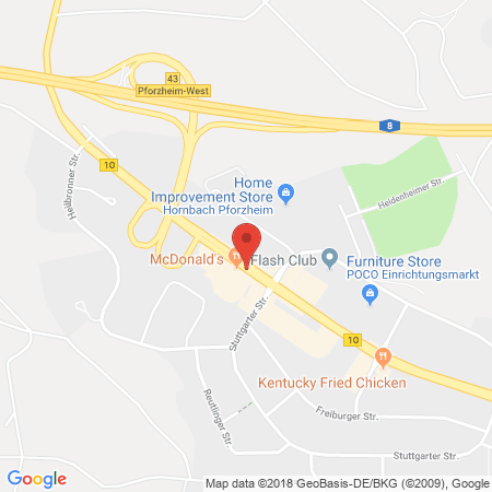 Standort der Autogas Tankstelle: Agip Station Anerose Usbek in 75179, Pforzheim