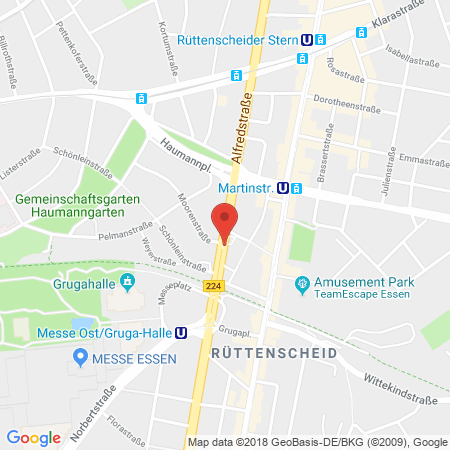 Position der Autogas-Tankstelle: Aral Tankstelle (LPG der Aral AG) in 45131, Essen