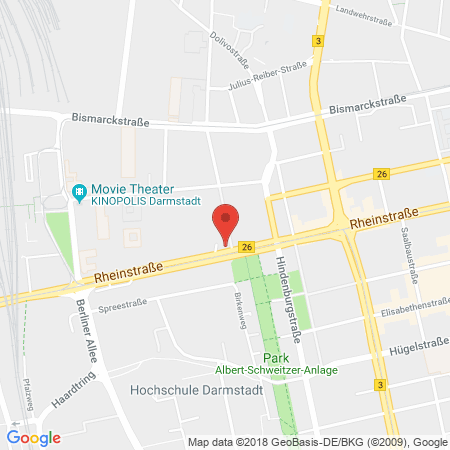Standort der Autogas Tankstelle: Aral Tankstelle (LPG der Aral AG) in 64295, Darmstadt