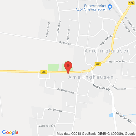 Position der Autogas-Tankstelle: SHELL-Tankstelle in 21385, Amelinghausen