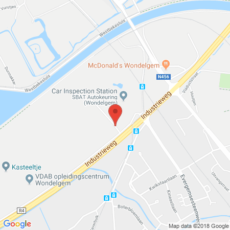 Position der Autogas-Tankstelle: Fauconnier in 9032, Wondelgem