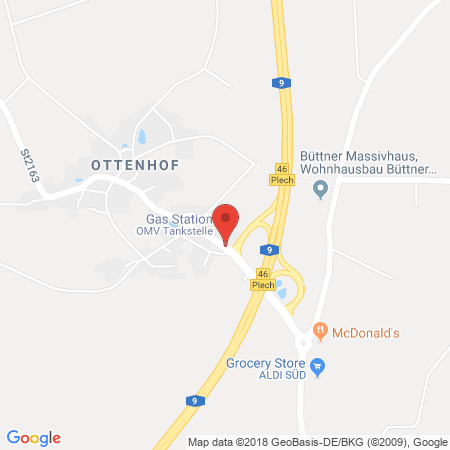 Standort der Autogas Tankstelle: Keck-Autoservice GmbH, OMV-Tankst. in 91287, Plech-Ottenhof
