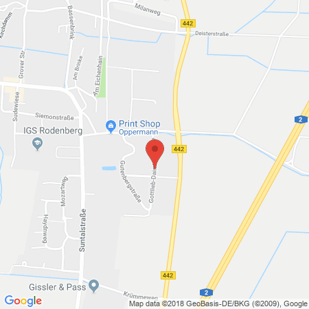 Position der Autogas-Tankstelle: Auto-Crew-Rodenberg, Sebastian Gretkiewicz in 31552, Rodenberg