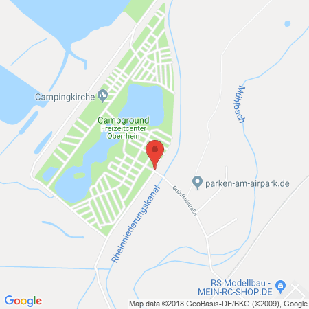 Standort der Autogas Tankstelle: Freizeitcenter Oberrhein in 77836, Rheinmünster-Stollhofen