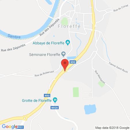 Standort der Autogas Tankstelle: Esso in 5150, Floreffe