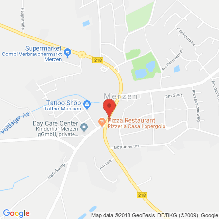 Standort der Autogas Tankstelle: BFT - Tankstelle und Autohaus Kormann GmbH in 49586, Merzen