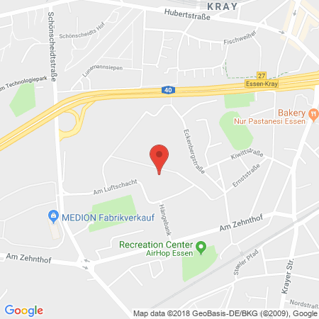 Position der Autogas-Tankstelle: Warm Eickhoff in 45307, Essen-Kray