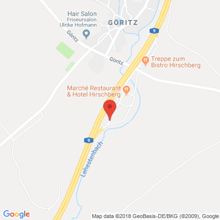 Position der Autogas-Tankstelle: Agip Tankstelle in 07927, Hirschberg