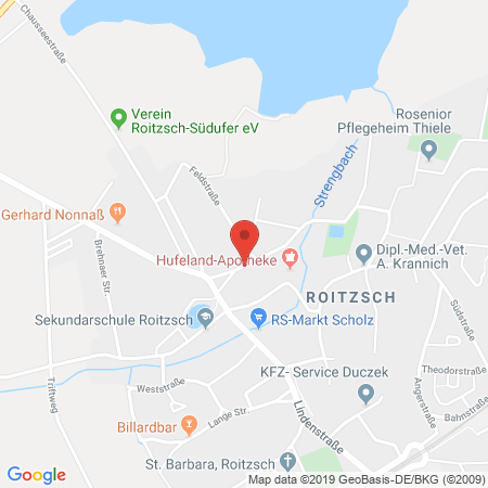Position der Autogas-Tankstelle: Autopool Gülden in 06809, Roitzsch/Bitterfeld