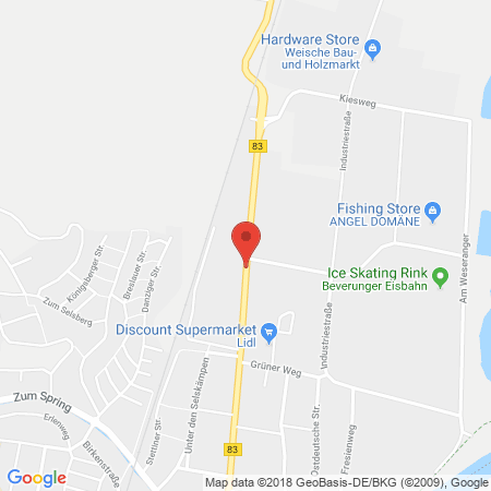 Standort der Autogas Tankstelle: Merceds-Benz Autohaus Vössing GmbH in 37688, Beverungen