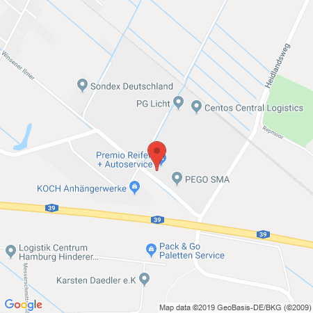 Position der Autogas-Tankstelle: Boelters Reifen Store, Premio Reifen Service in 21423, Winsen / Luhe