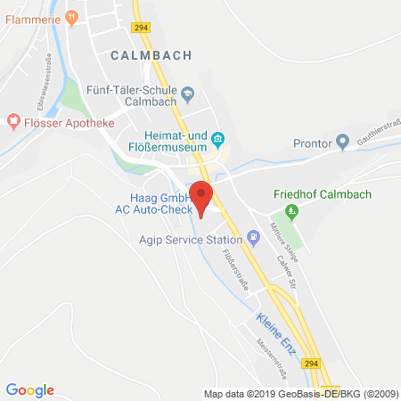 Position der Autogas-Tankstelle: Autohaus Haag GmbH in 75323, Bad Wildbad