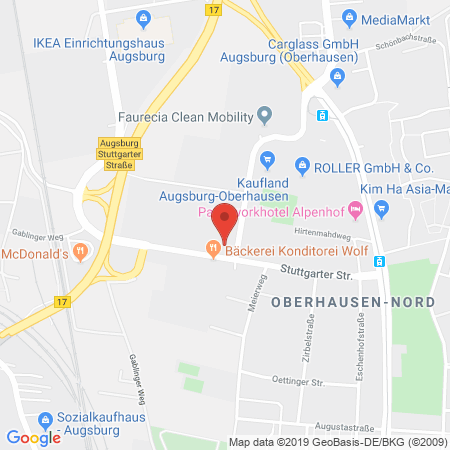 Position der Autogas-Tankstelle: Knoll GmbH Bosch Car Service in 86154, Augsburg
