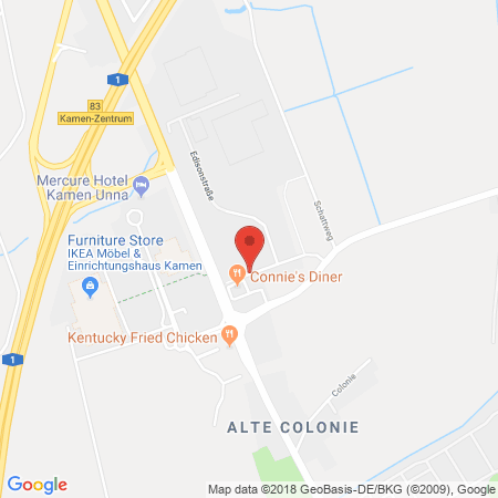 Position der Autogas-Tankstelle: AVIA - Station Thomas Rehbaum in 59174, Kamen