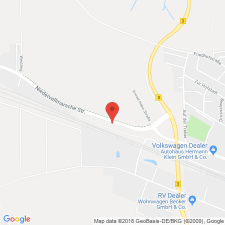 Position der Autogas-Tankstelle: Hassmann automobile Leidenschaft in 34233, Fuldatal