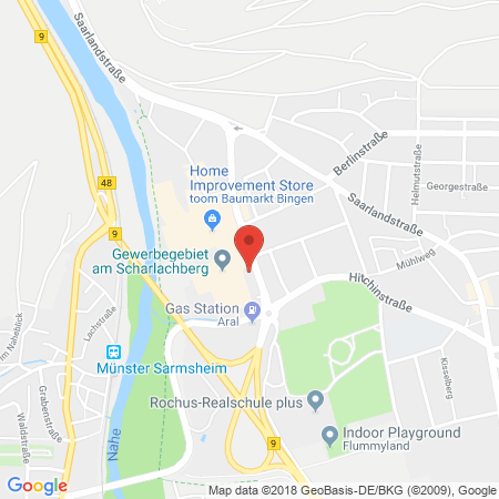 Position der Autogas-Tankstelle: Total Tankstelle in 55411, Bingen