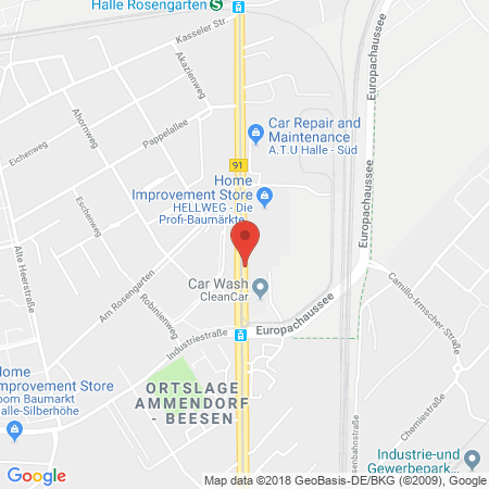 Standort der Autogas Tankstelle: ARAL in 06132, Halle(Saale)