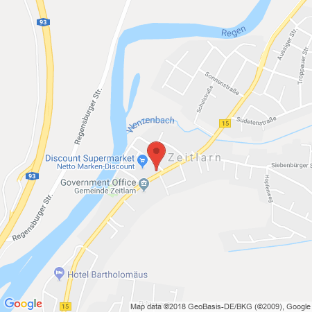 Standort der Autogas Tankstelle: ABART GmbH in 93197, Zeitlarn