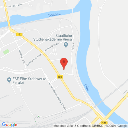 Standort der Autogas Tankstelle: Autoservice Böhme in 01591, Riesa