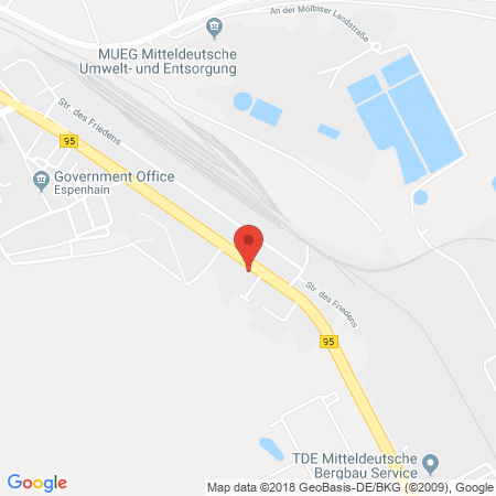 Position der Autogas-Tankstelle: Tank-Energie GmbH in 04579, Espenhain