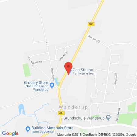 Standort der Autogas Tankstelle: Team AG in 24997, Wanderup