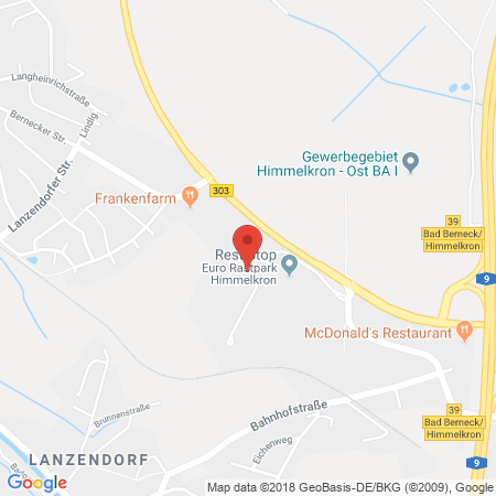 Position der Autogas-Tankstelle: Shell Tankstelle in 95502, Himmelkron