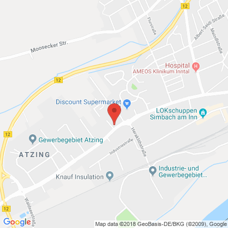Standort der Autogas Tankstelle: Auto Eder in 84359, Simbach am Inn