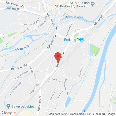 Position der Autogas-Tankstelle: RAN Station Halim Handels GmbH  in 85354, Freising
