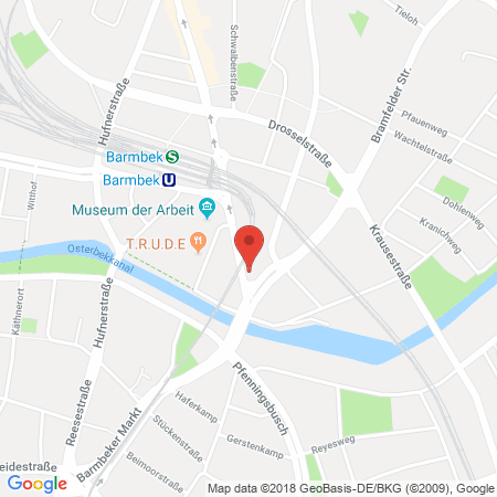 Standort der Autogas Tankstelle: Esso in 22305, Hamburg