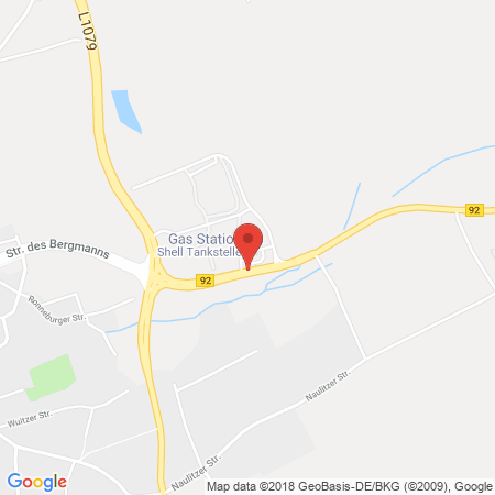 Position der Autogas-Tankstelle: Shell Tankstelle in 07546, Gera