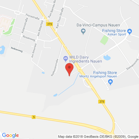 Position der Autogas-Tankstelle: Total Tankstelle in 14641, Nauen