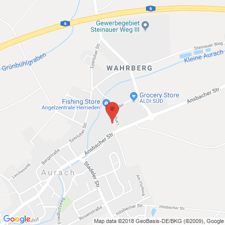 Standort der Autogas Tankstelle: Total Autohof in 91589, Aurach