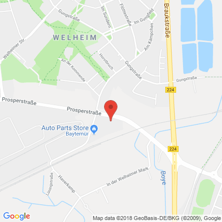 Position der Autogas-Tankstelle: Baytemür Tank und Rast GmbH in 46238, Bottrop