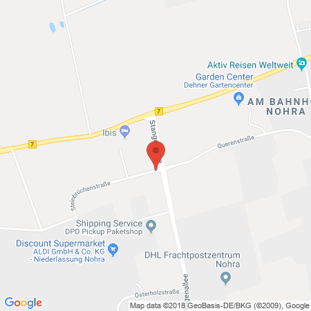 Position der Autogas-Tankstelle: HEM Tankstelle in 99428, Nohra 