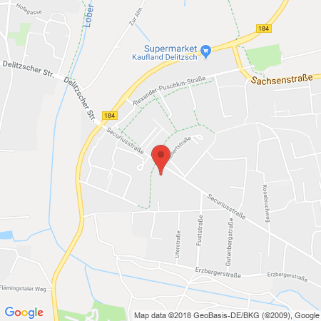 Position der Autogas-Tankstelle: Star Tankstelle in 04509, Delitzsch