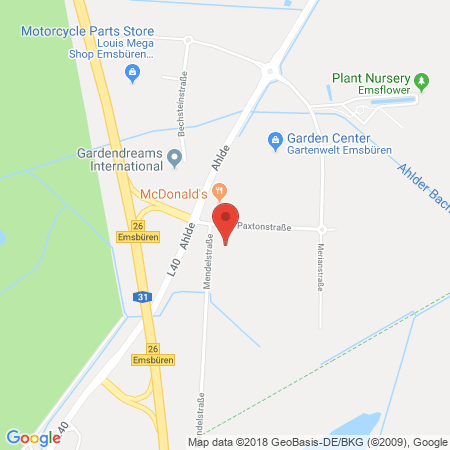 Standort der Autogas Tankstelle: Total-Tankstelle in 48488, Emsbüren