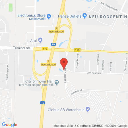 Standort der Autogas Tankstelle: Globus Handelshof Tankstelle in 18184, Roggentin