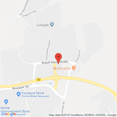 Standort der Autogas Tankstelle: Total-Tankstelle in 56566, Neuwied