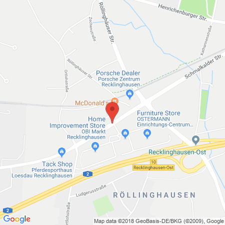 Position der Autogas-Tankstelle: Total-Tankstelle in 45665, Recklinghausen