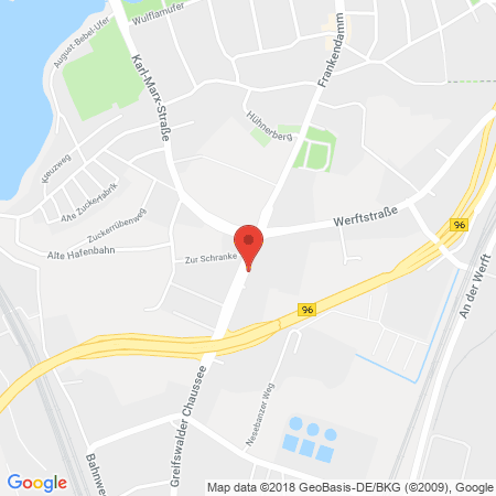 Standort der Autogas Tankstelle: Total-Tankstelle in 18439, Stralsund