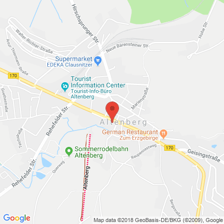 Position der Autogas-Tankstelle: Star-Tankstelle in 01773, Altenberg