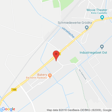 Position der Autogas-Tankstelle: Star-Tankstelle in 01609, Gröditz