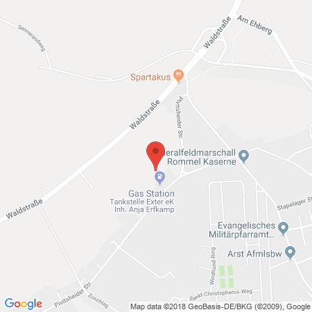 Standort der Autogas Tankstelle: AVIA - Tankstelle in 32832, Augustdorf