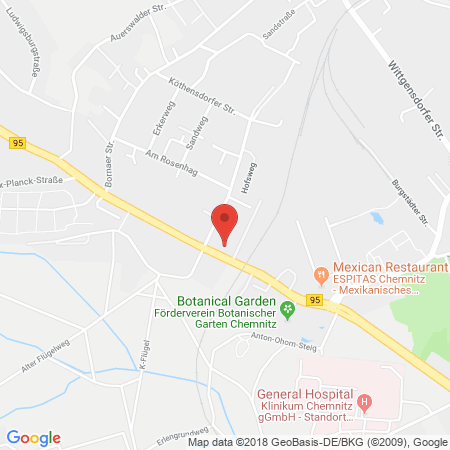 Standort der Autogas Tankstelle: Star-Tankstelle in 09114, Chemnitz