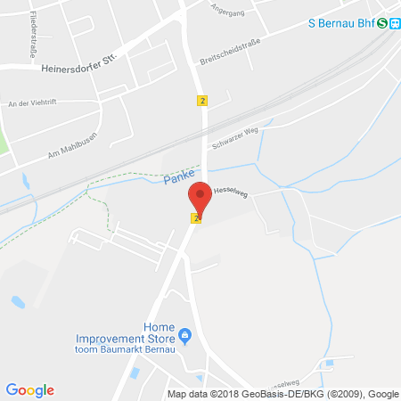 Position der Autogas-Tankstelle: Star-Tankstelle in 16321, Bernau
